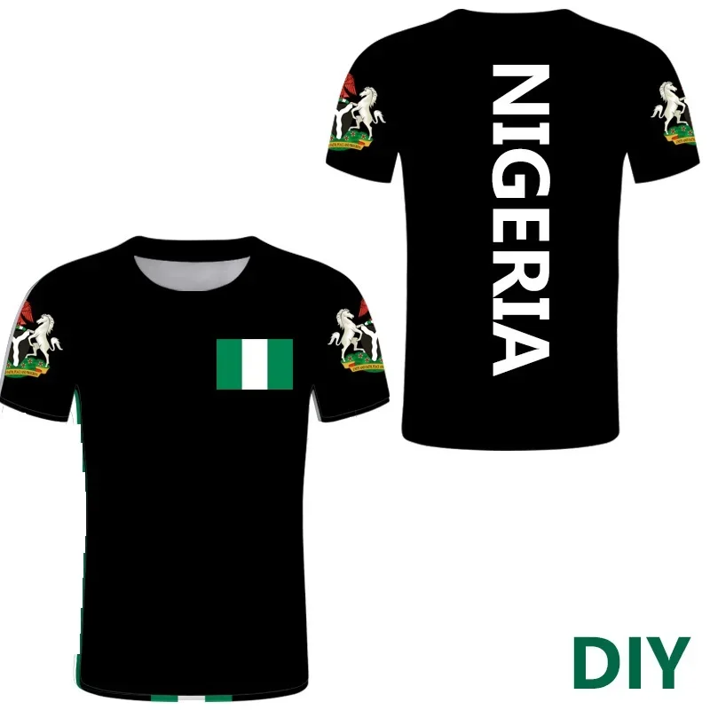 Nigeria Flag 3D Print Oversized T Shirt for Adult/kids Summer O-neck Short Sleeve Funny Tshirt Graphic Tees Football Jersey