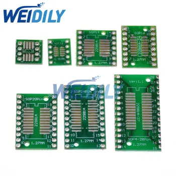 PCBボードキット,sop,msop,tssop,sot23,8,10,14,16,20,24,28,smd,35個,7x5個