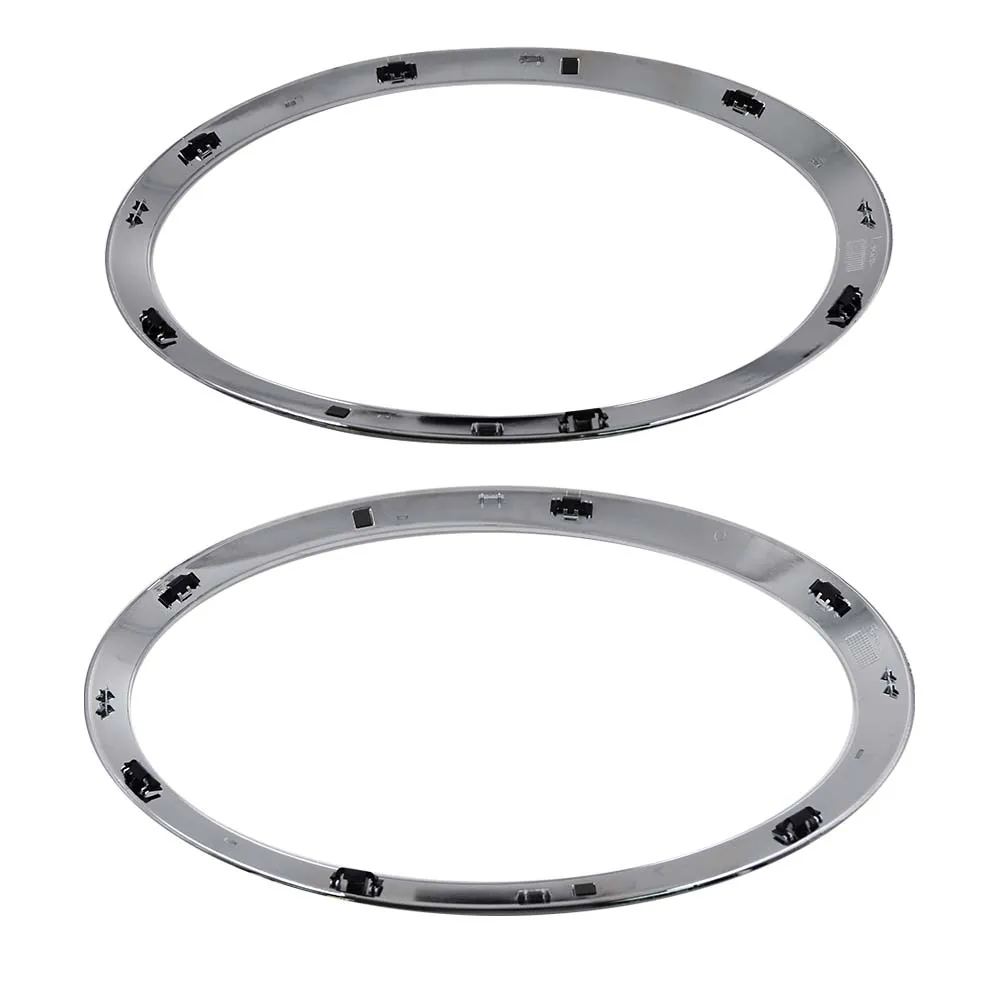 2Pcs Front Lamp Frame Headlight Cover Trim Ring L+R 51137300631 51137300632 For BMW MINI F55 F56 F57 Cooper New Car Accessories