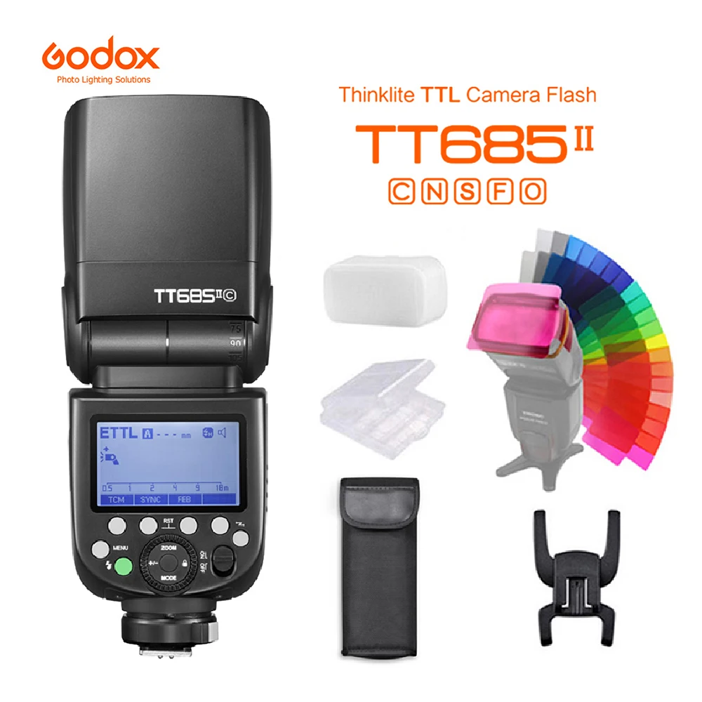 

Godox TT685II TT685C TT685N TT685S TT685F TT685O TTL HSS Camera Flash Speedlite for Canon Nikon Sony Fuji Olympus Camera