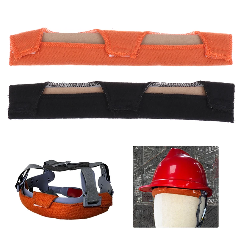2pcsFlame Retardant Cotton Sweat Band For Helmet Sweatbands Hard Hat Welding Sweat Band Cushion Sweatband Helmet Summer Headband