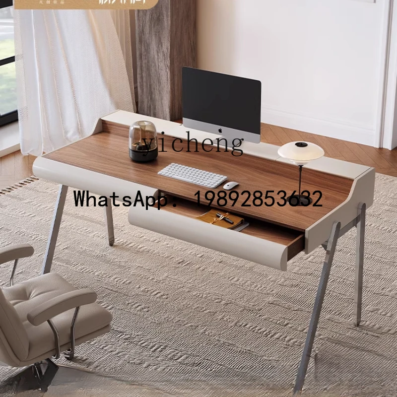 AA  study desk adult household small apartment  ancient style walnut pattern desk student study table