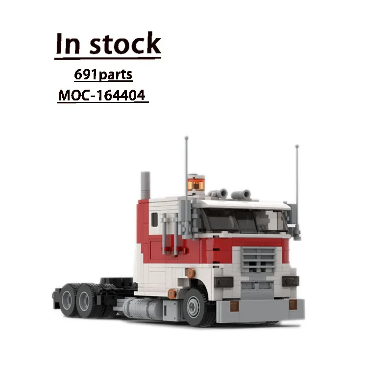 MOC-164404 Cargo Transport UCS Semi Truck Assembly Stitching Building Block Model • 691 Parts Boy Birthday Building Block Toy