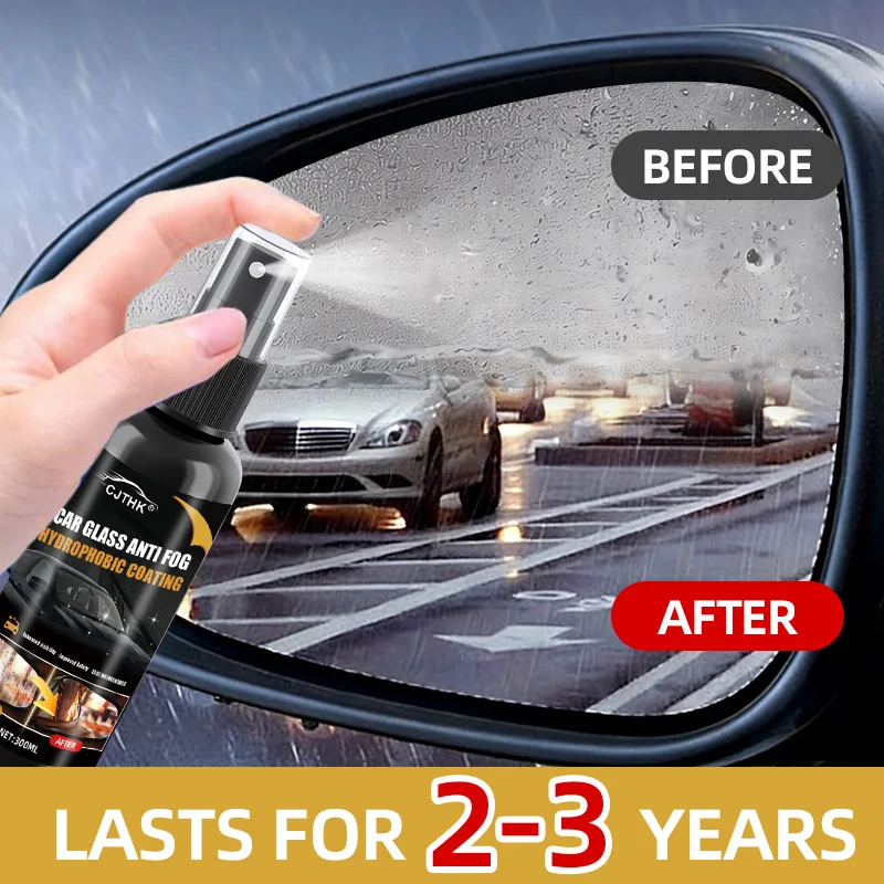 Car Glass Anti-rain Water Spray Repellent Nano Coating Hydrophobic Waterproof Agent Oil Film Removing Auto Glass Film Agent