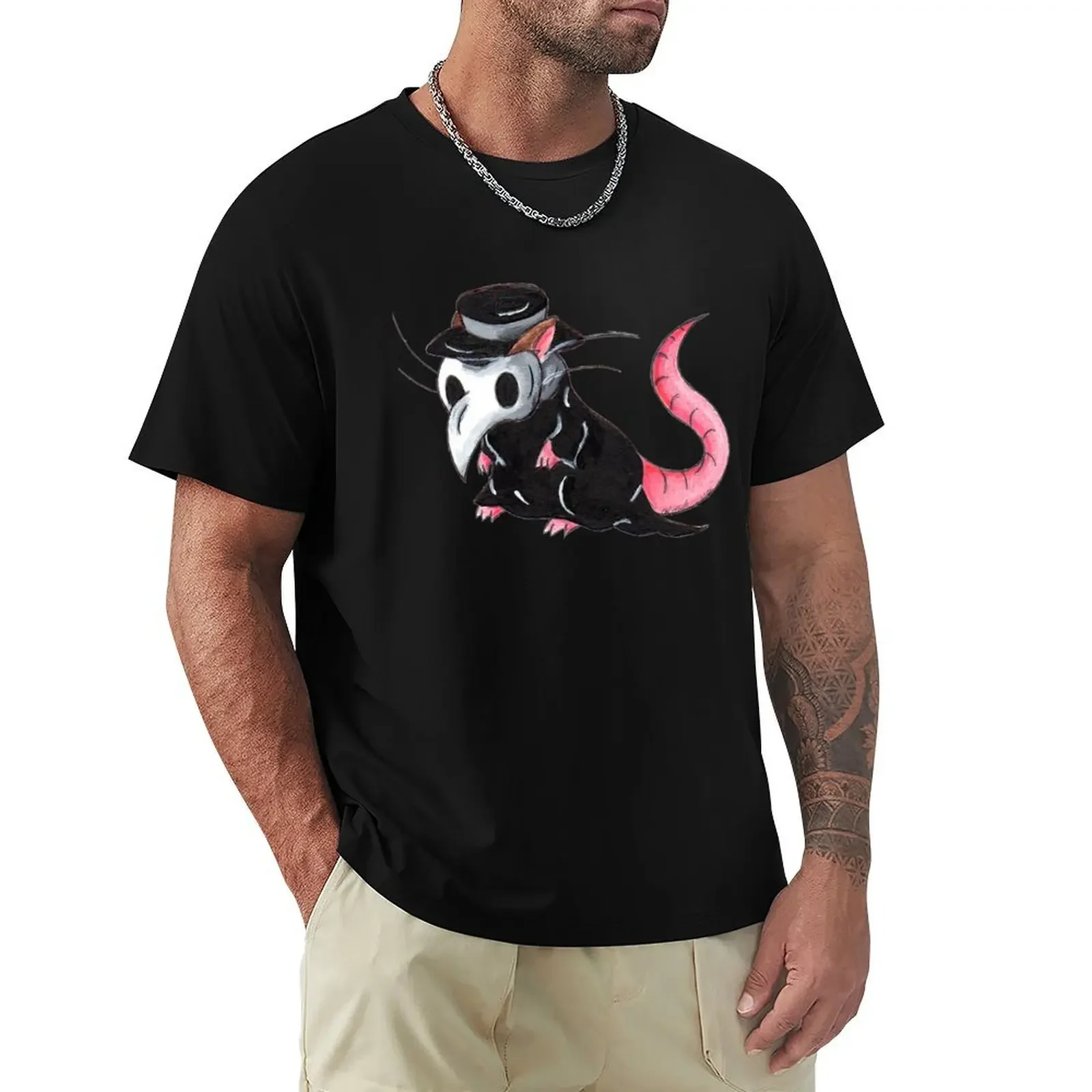 

Plague Rat T-Shirt blue archive graphic shirts men t shirts