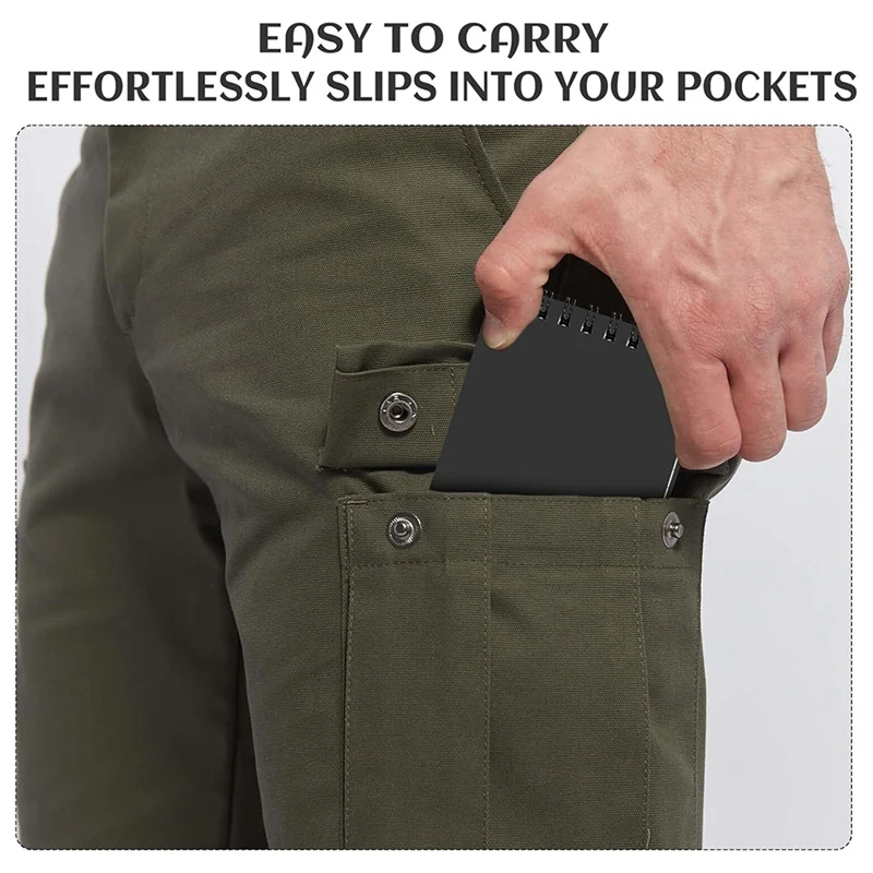 مفكرة جيب حلزونية ، مفكرة مقاومة للماء ، الكتابة في المطر ، في جميع الأحوال الجوية ، 3X5