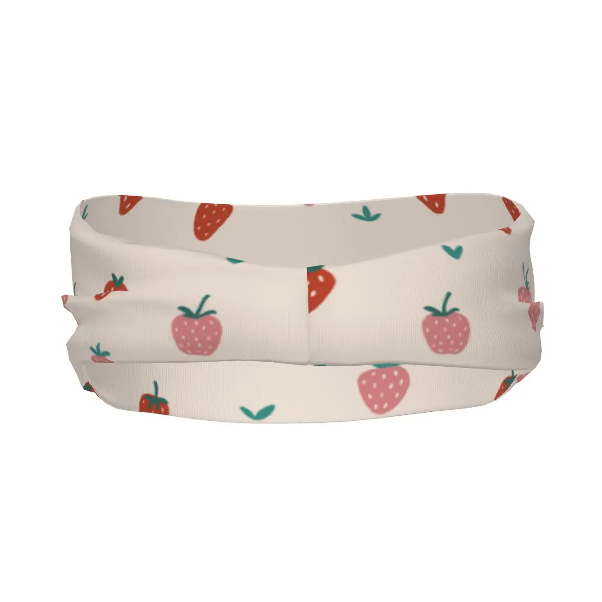 Strawberry Abstract Summer Elastic Hair Band Yoga Headband Makeup Hair Hoop Headwrap