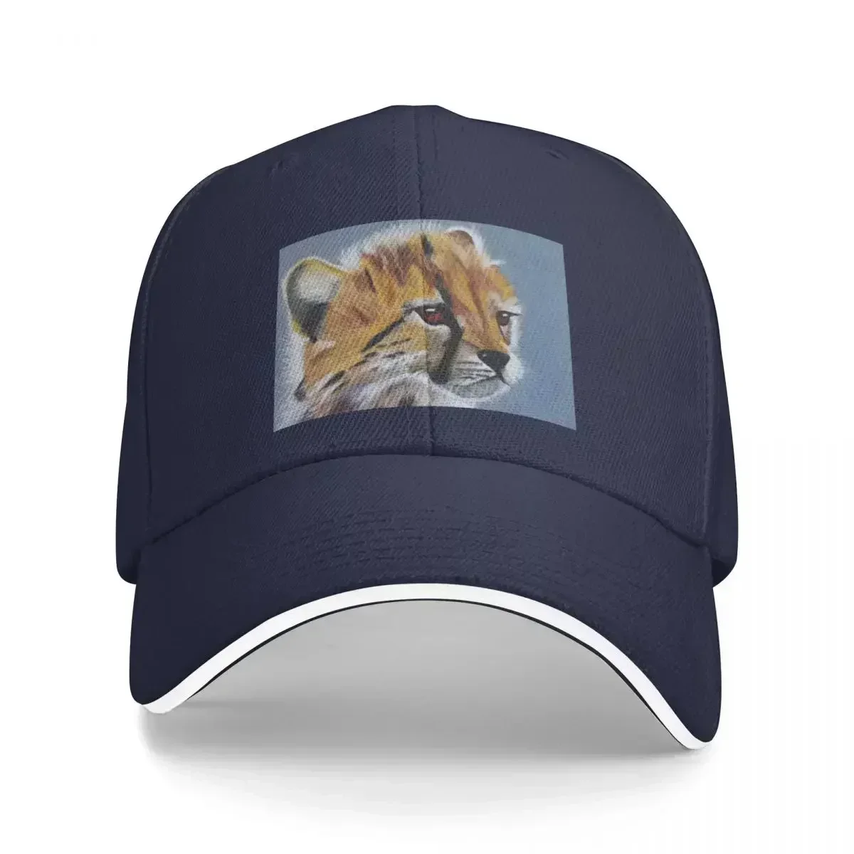 Cheetah original pastel drawing Bucket Hat Baseball Cap Hood beach hat mens hats Women's