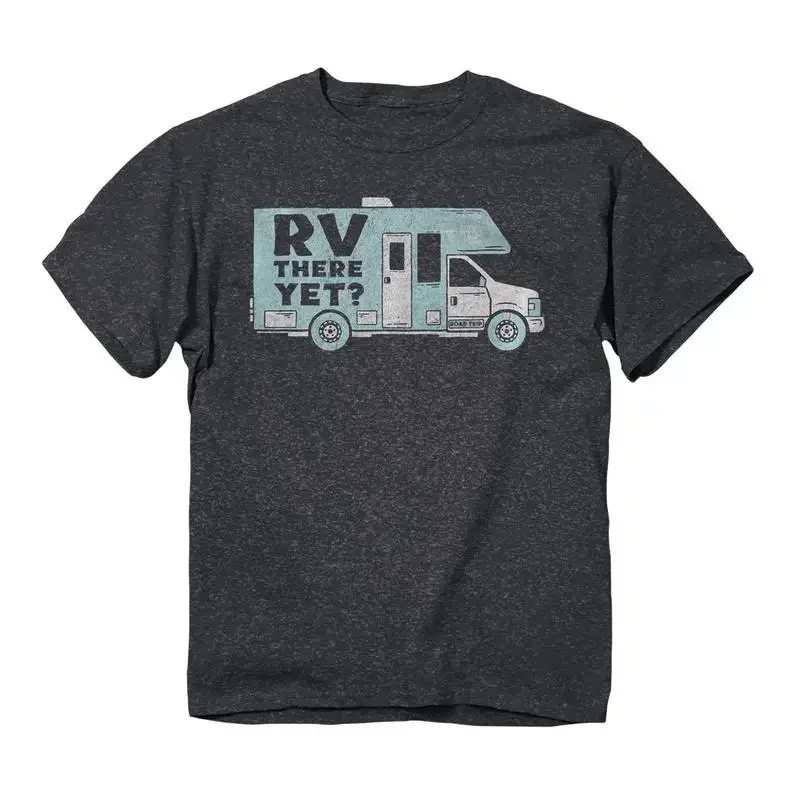 Rv There Yet? Tee - Navy Heather Unisex Adult Custom Aldult Teen Unisex Digital Printing Fashion Funny New Xs-5Xl