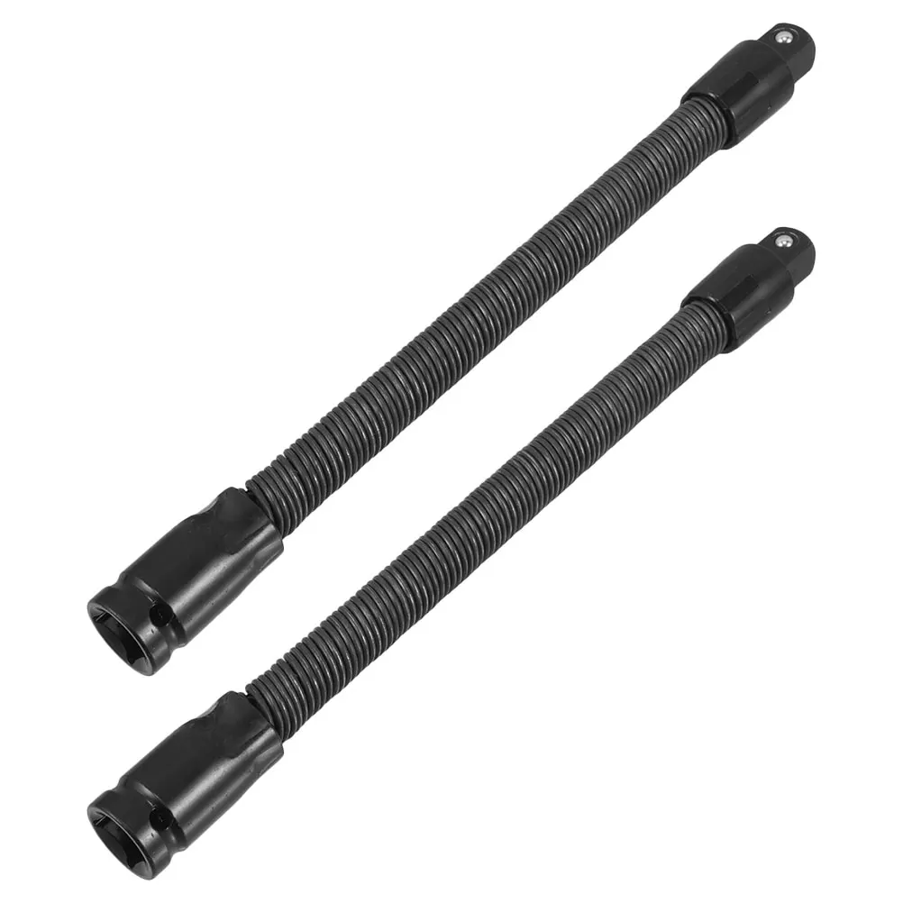

2 Pcs Soft Connecting Rod Shaft Bendable Spring Extension Bar High Strength Steel Flexible Socket for Mechanical