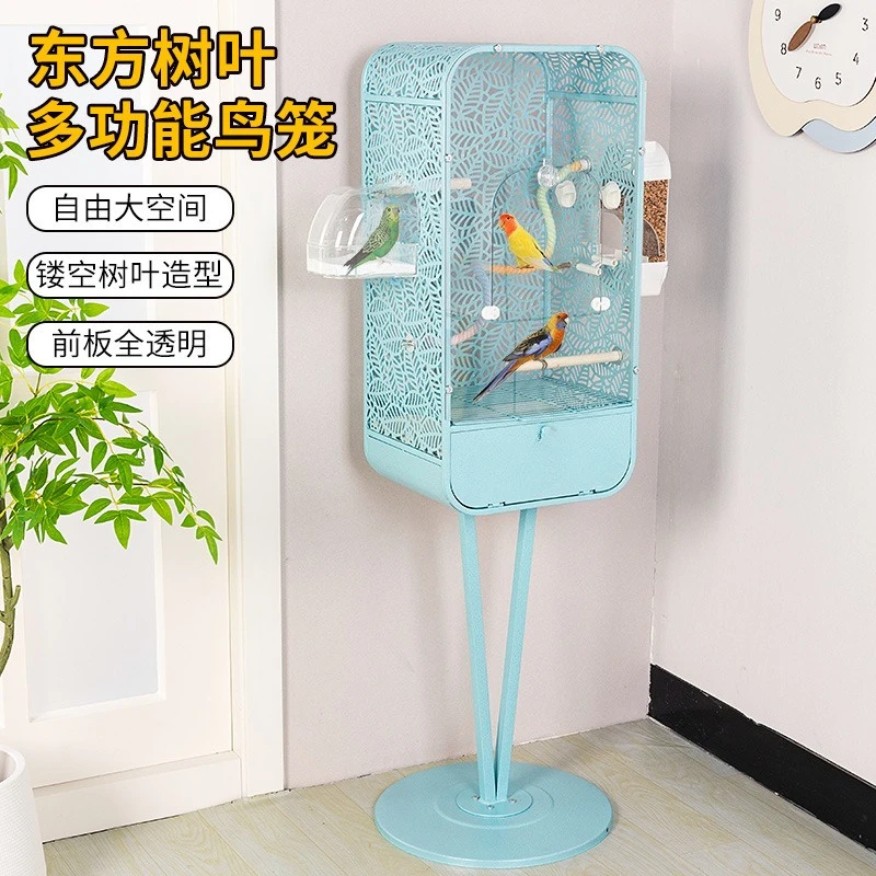 

Bird cage parrot cage parrot luxury villa home home bird cage Xuanfeng small sun special new leaf