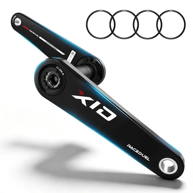 RACEDUEL 110BCD Carbon Crankset 11/12 Speed Double Chainring for Shimano R7000 R8000 R9100 R9200 50-34T/52-36T/53-39T/54-40T