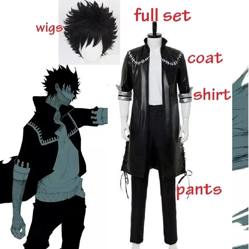 My Hero Academia Boku no Hero Academia OCHACO URARAKA Dabi Cosplay Costume Full Set Men Women Jacket Coat T Shirt wigs