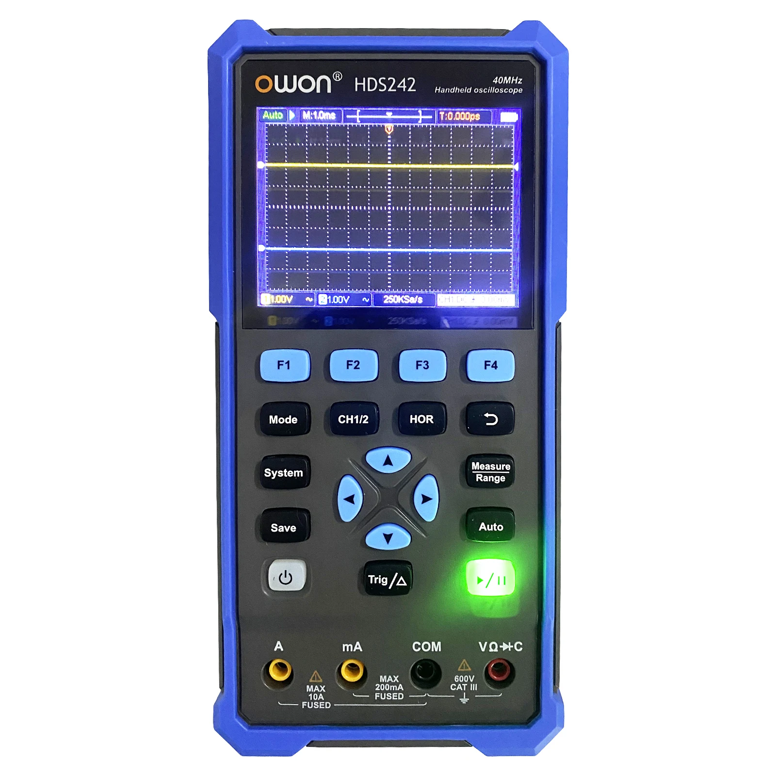 OWON Digital Oscilloscope+ Signal Generator+Multimeter Portable USB 2 Channels 40mhz 70mhz Test Meter HDS242 HDS242S HDS272S