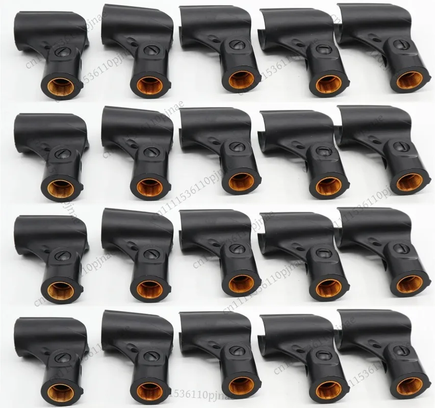 Soporte para micrófono de 20 piezas, compatible con Shure SM58/SM57/Beta 58A/87A, adaptador de soporte de 3/4 pulgadas