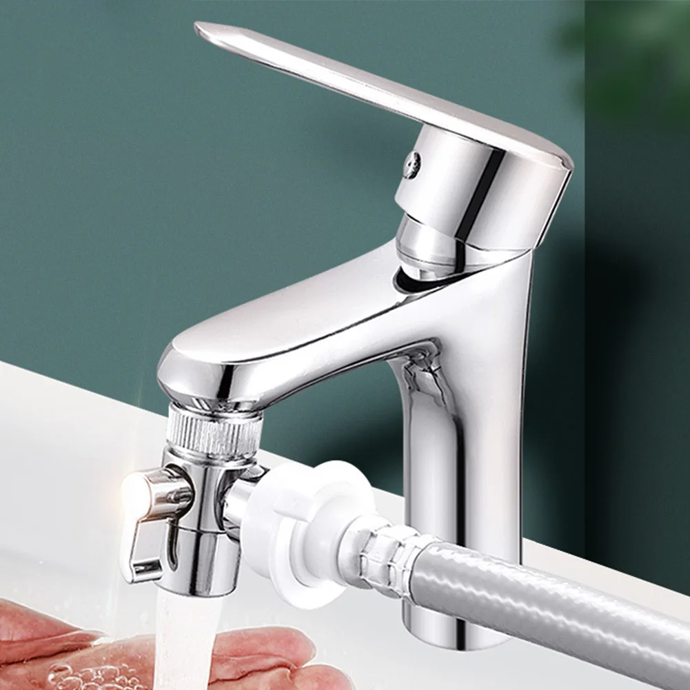 Water Splitting Faucet Adapter for Kitchen Basin Balcony Tap and Garden Hose Without Tools or Professional Help