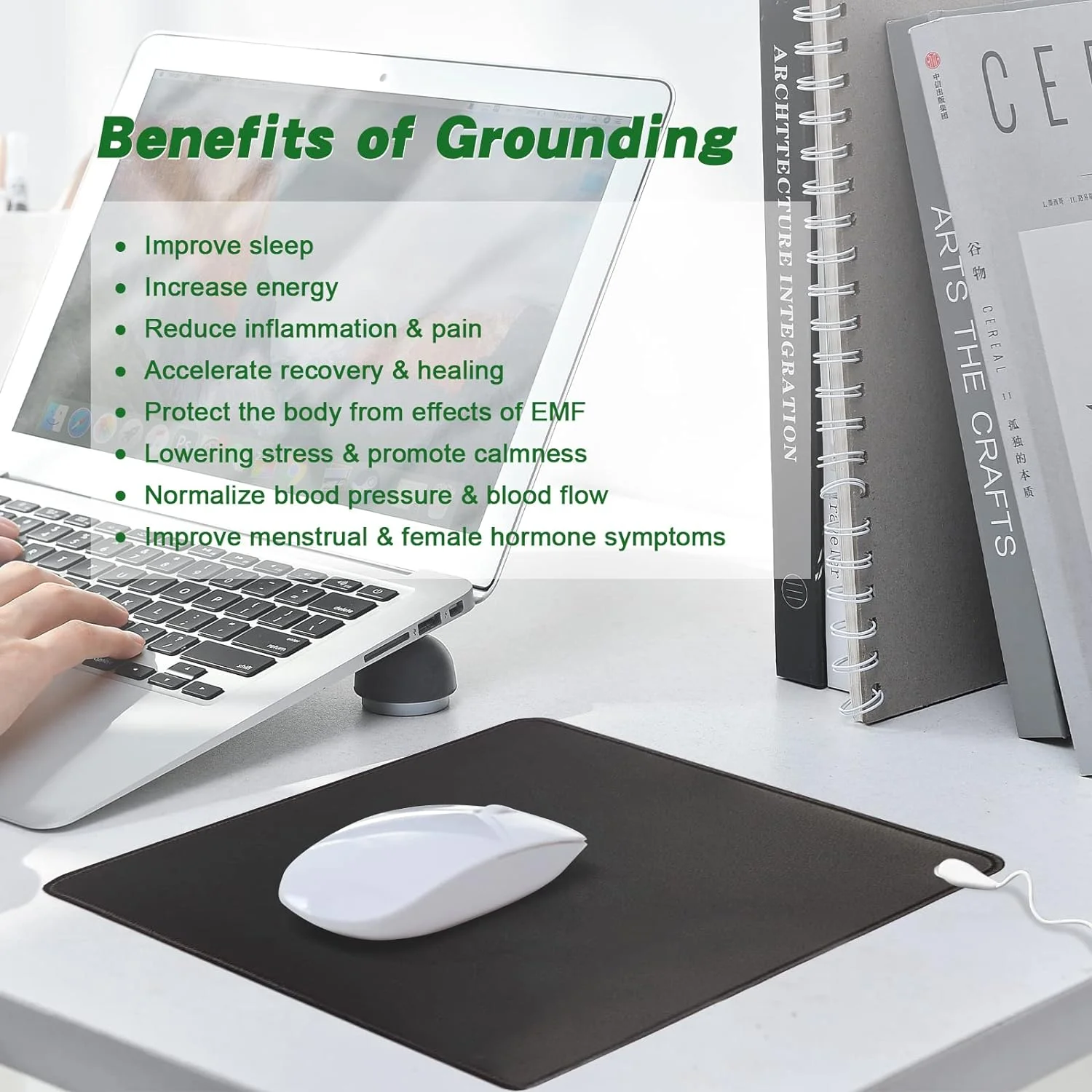 Grounding Mat Mouse Pad for Working ( 11X 13