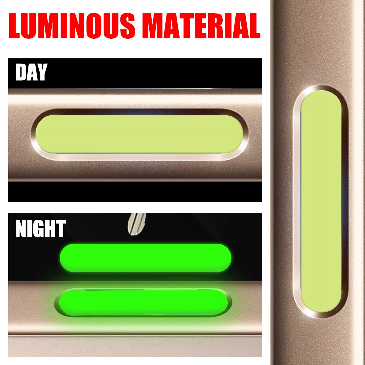For iPhone 16 Pro Max Side Camera Button Protector Stickers Anti Scratch Luminous Protective Film For iPhone 16 16Plus 16Pro