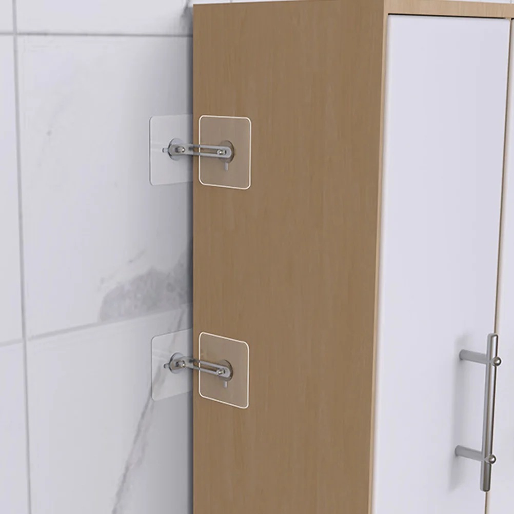 

6Pcs Premium Anti Tip Furniture Anchors with Strong Adhesive for Bookcases Desks Stands Baby Safety Wall Mounting Kit