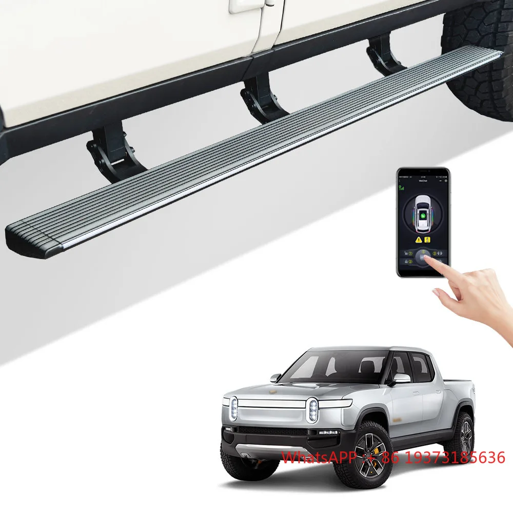 WJ Super Price LED Lights Car Padel SideSteps Electric Retractable Running Boards for Pivian R1t