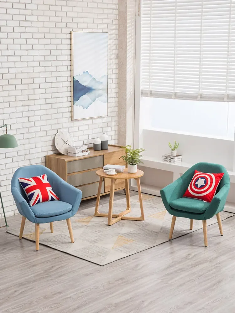 

INS Single Sofa Chair Bedroom Light Luxury Nordic Lazy Balcony Leisure Chair