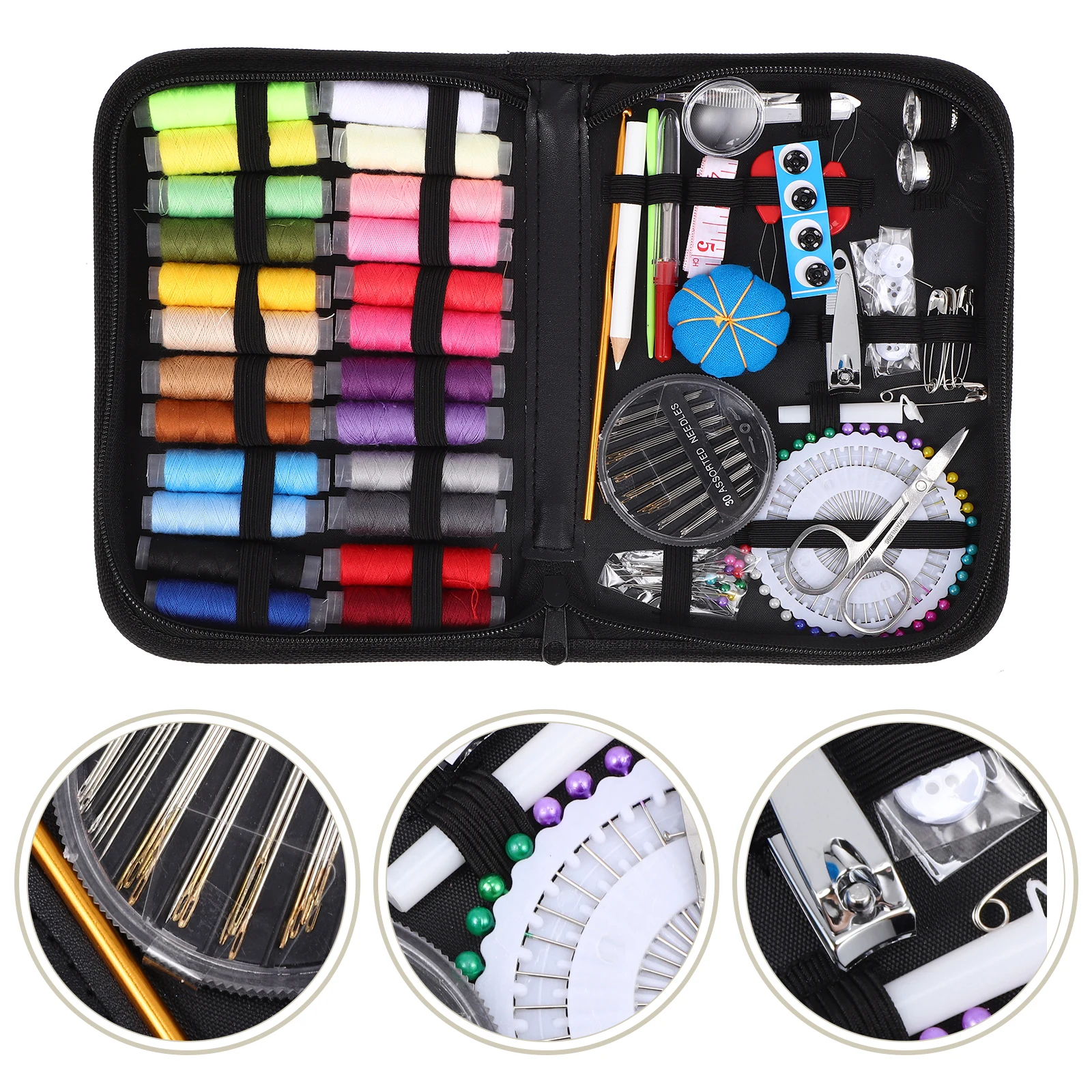 

1Set Multifunctional Sewing Kit Portable Travel Repair Sewing Needle Thread Tools Storage Case DIY Craft Accessories