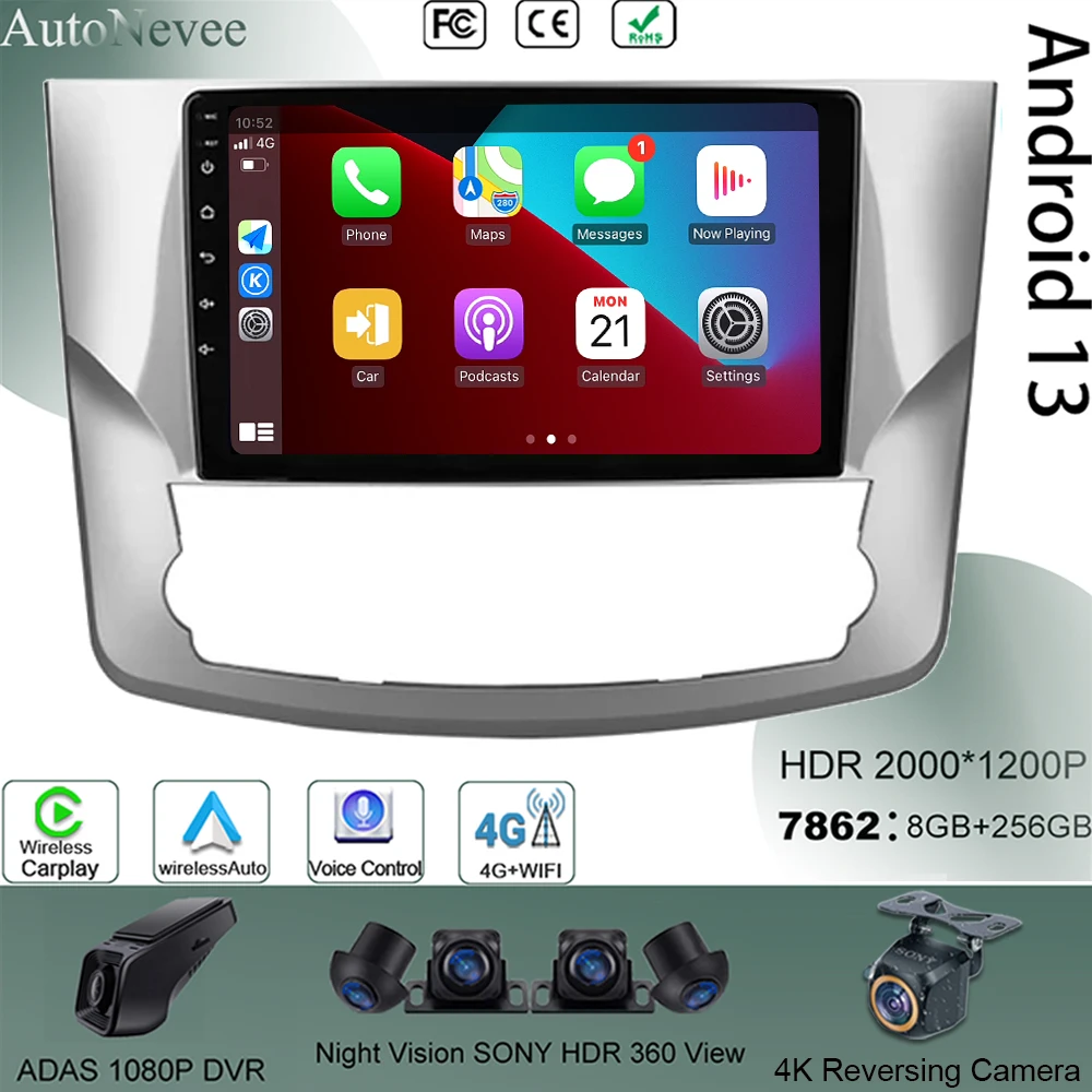 

For Toyota Ipsum 1 SXM10 Gaia 1 XM10 1996 - 2001 Car Radio GPS Navigation Android Auto Carplay 4G Wifi Stereo Autoradio No 2din