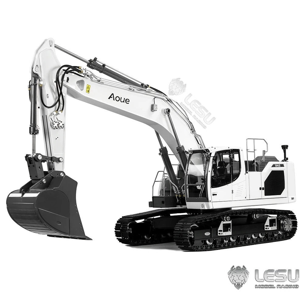 LESU 1/14 Metal Aoue-LR945 Hydraulic RC Digger Remote Control Excavator Model Painted Finished Truck Car Toys for Boys TH22636