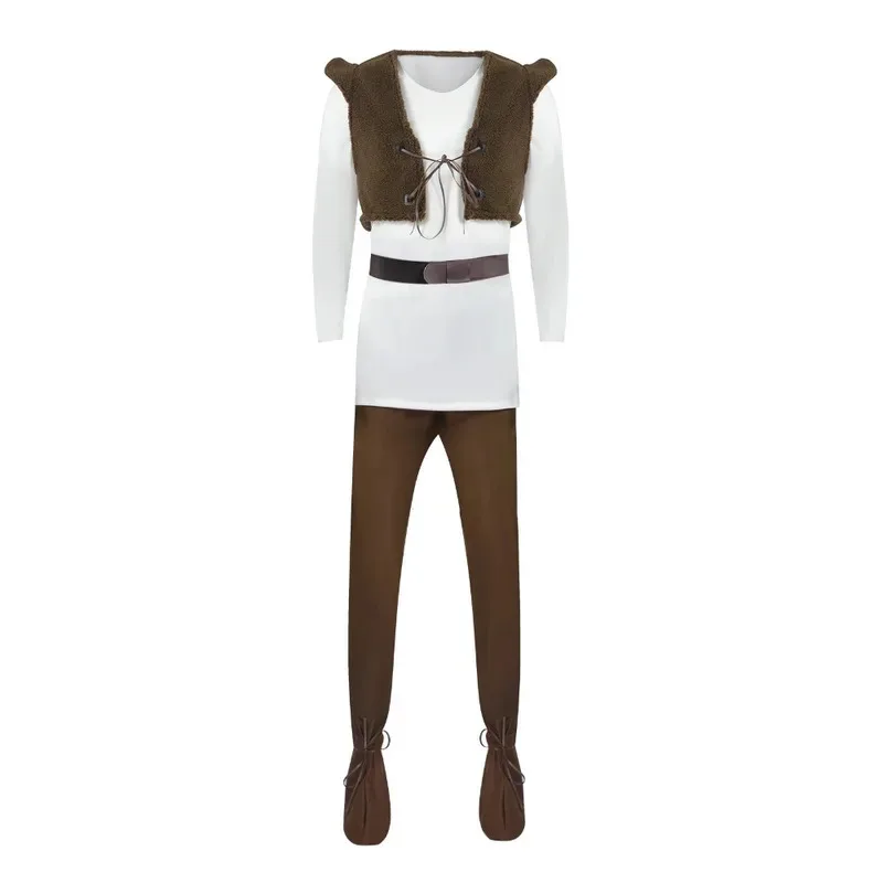 Карнавальный костюм зеленого монстра с анимированными фильмами, маскировка, полный комплект для взрослых, детская одежда на Хэллоуин, карнавал, праздничная одежда, ролевая игра