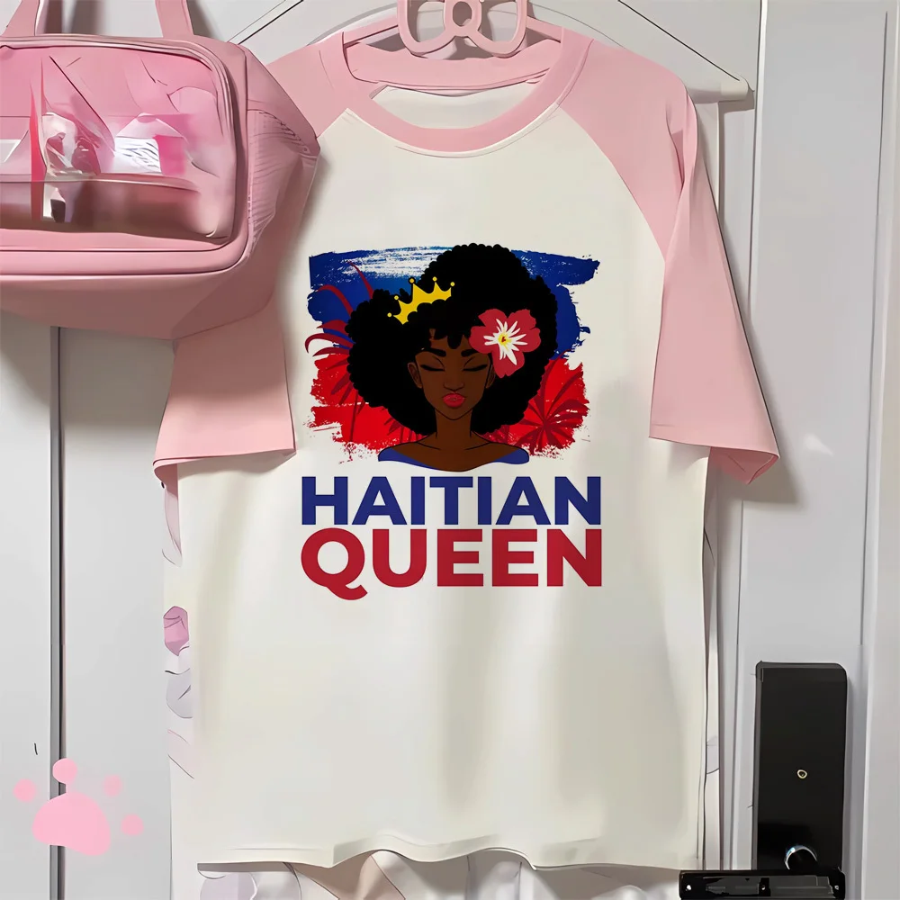 Haiti top women manga tshirt female Japanese streetwear clothing