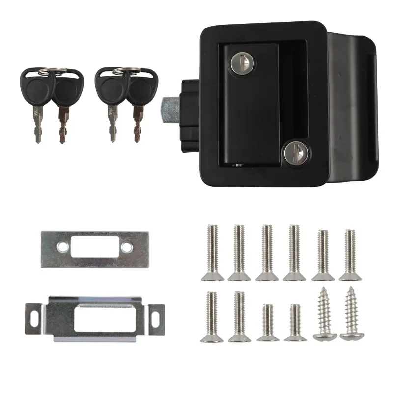 

DaierTek RV Trailer Camper Entry Door Lock RV Door Replacement Double Open Door With Deadbolt Computer Key