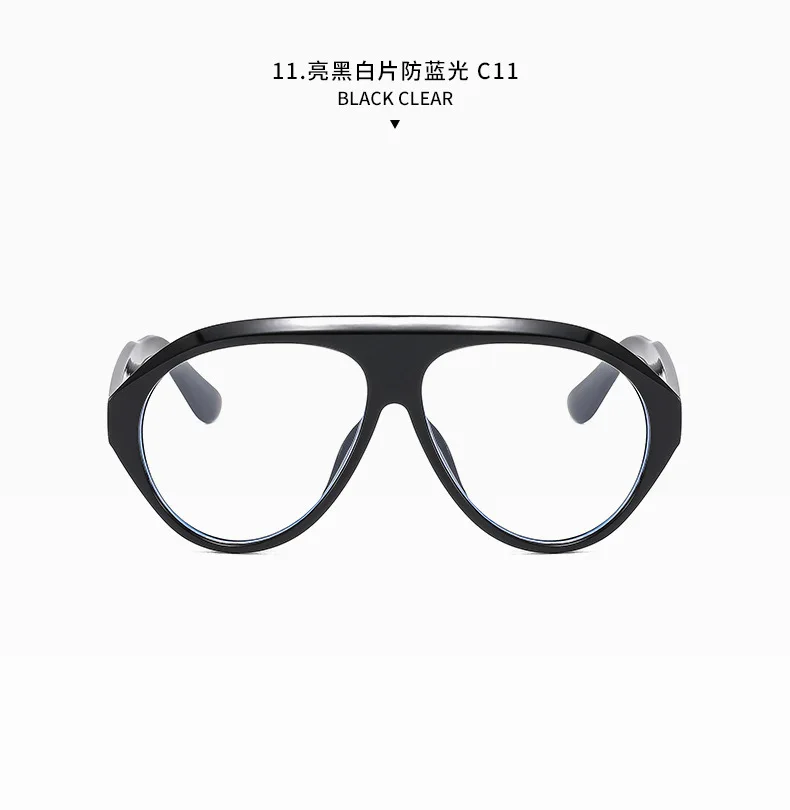 Übergroße Pilot Sonnenbrille Frau Luxus Marke Vintage Ein Stück Sonnenbrille Für Dame Beliebte Großen Rahmen Shades Brillen UV400 – Detail 25