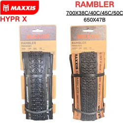 MAXXIS RAMBLER TUBELESS 700x38C/40C/45C/50C 650x47B 27.5x1.5 GRAVEL/ADVENTURE And Dirt Road Racing Tire of Bicycle