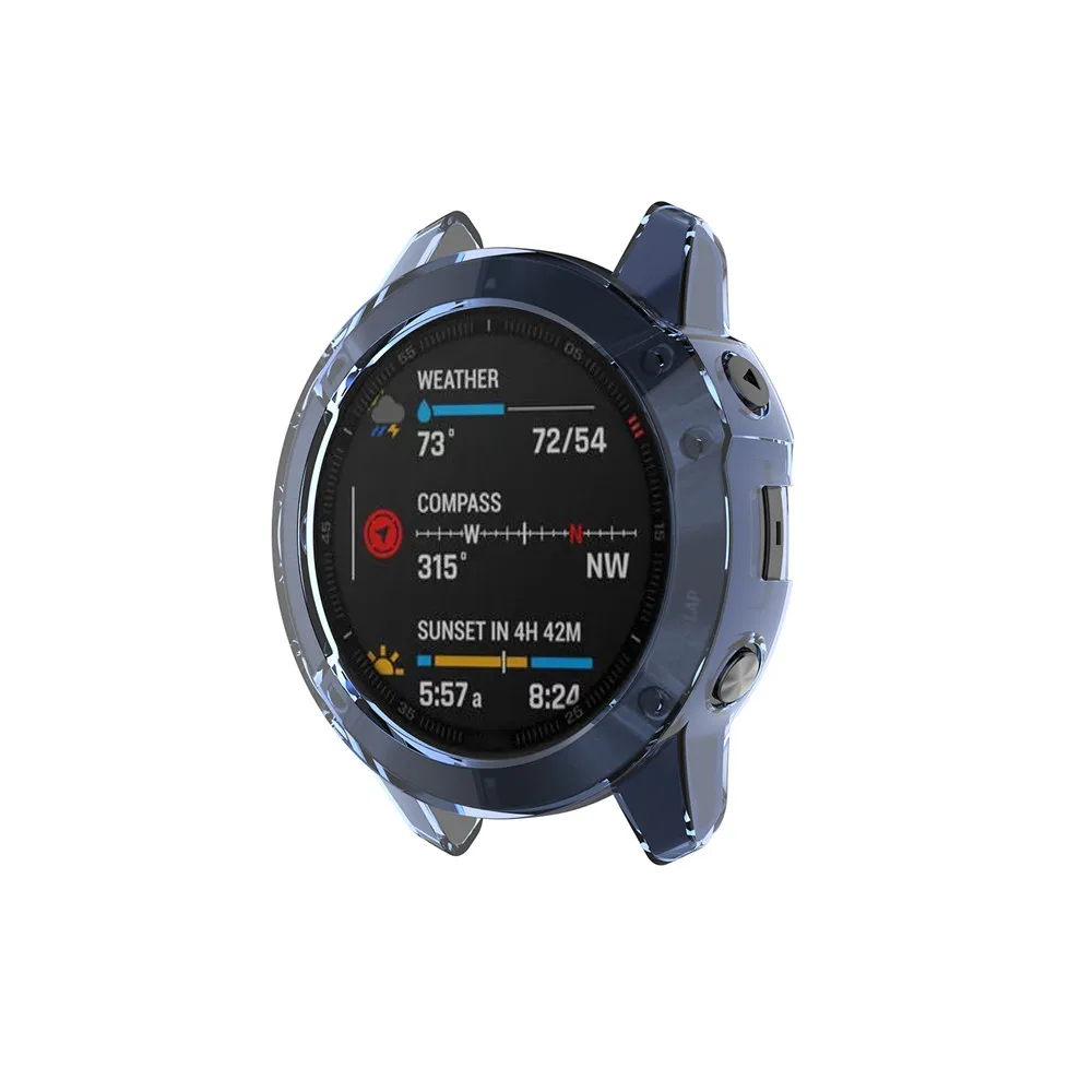 Schutzhüllen für Garmin Fenix 6 Fenix 6S 6X Weiche Kristallklare TPU-Schutzhülle Rahmen Smartwatch-Zubehör Schale – Detail 25