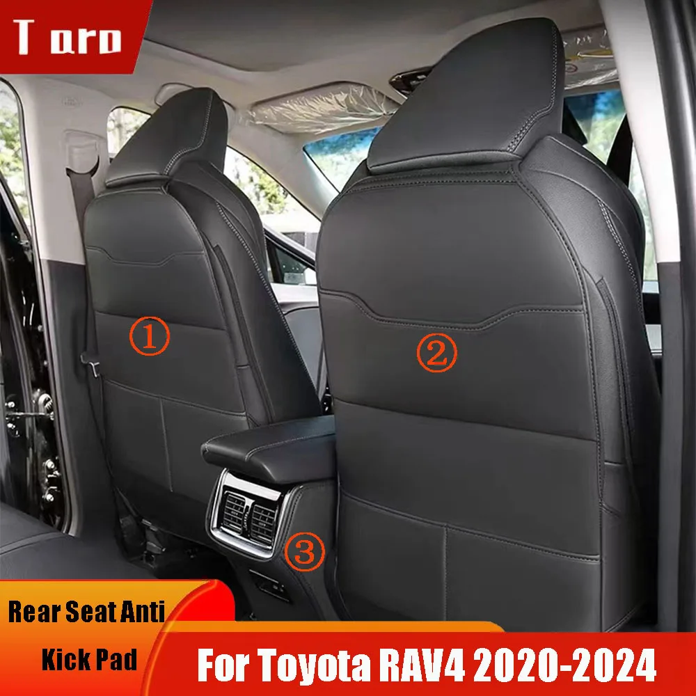 

Rear Seat Anti Kick Pad For Toyota RAV4 2020-2024, Child Feet Kick Mats Seat Cover Waterproof Protection for Stain Scratch