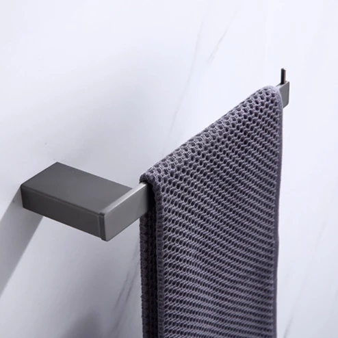 Stainless Steel Bathroom Accessories Set 4 Pieces Wall Mount Towel Rack Set for Home Hotel