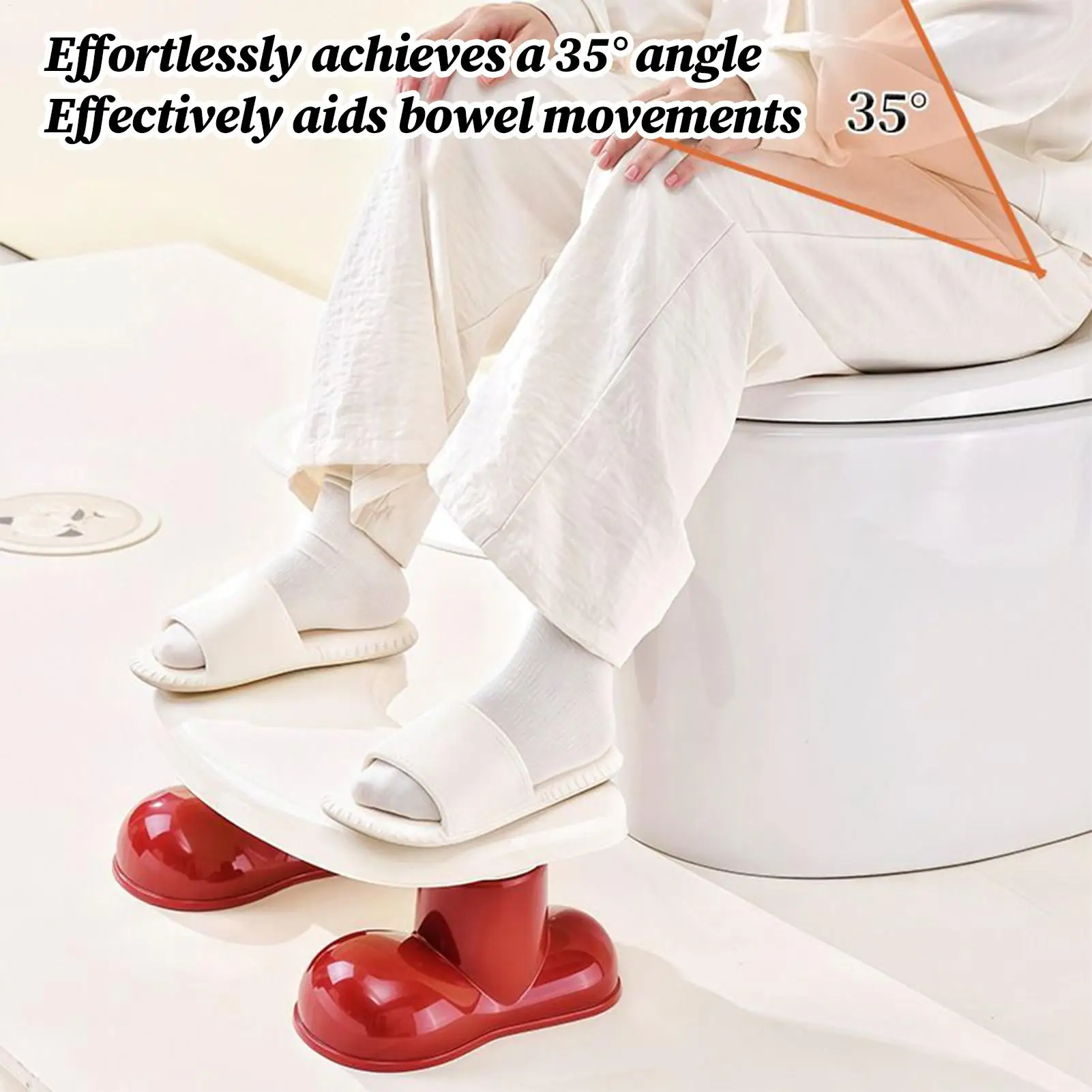 Stool For Toilet Toilet Assistance Steps Poop Stool For Bathroom Non-Slip Footstool Bathroom Accessories For Kids Potty Training