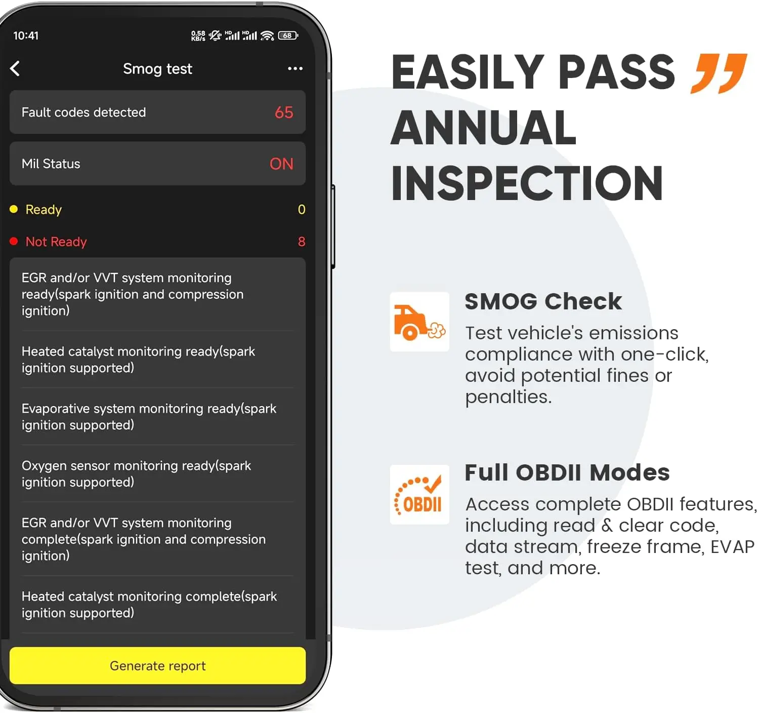Echo OBD2 Scanner Bluetooth - All Systems Code Reader, Car Diagnostic Tool for iOS Android