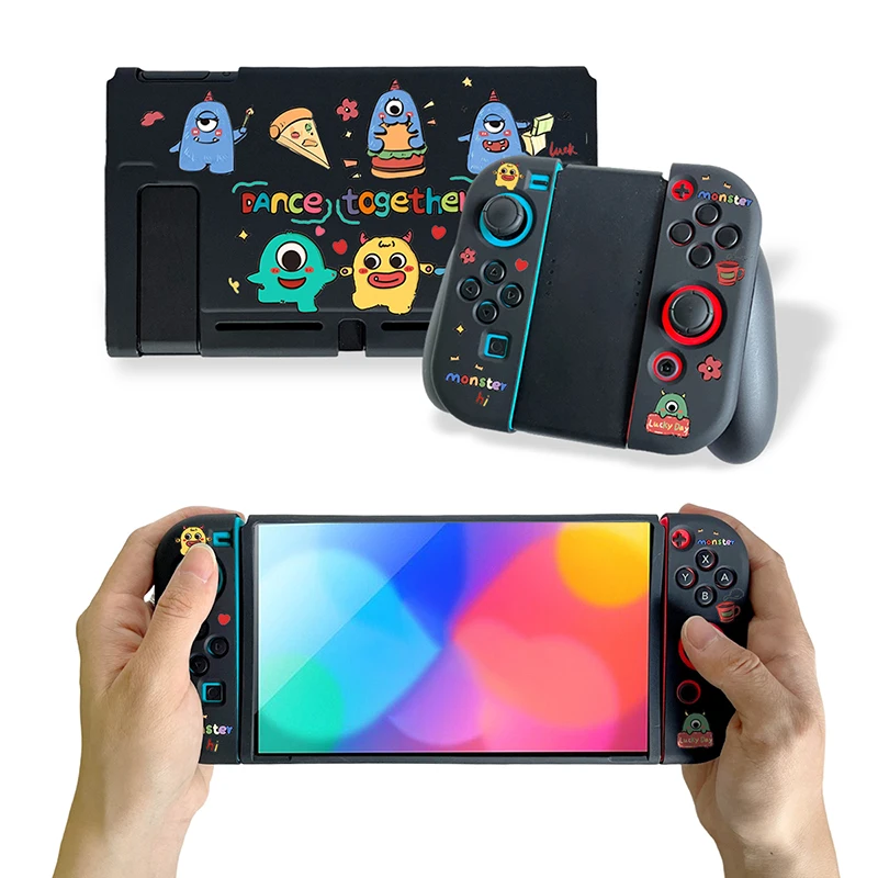 Creative Little Monster Case For Nintendo Switch Game Console NS Joy Con Controller Shell Soft Protective Cover Game Accessories