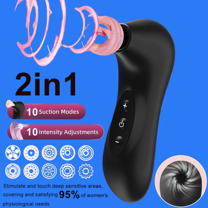 Powerful Silicone Sucking Vibrator Clitoral Stimulator Vacuum Massager Rechargeable Waterproof Discreet Sex Toy for Women view 3