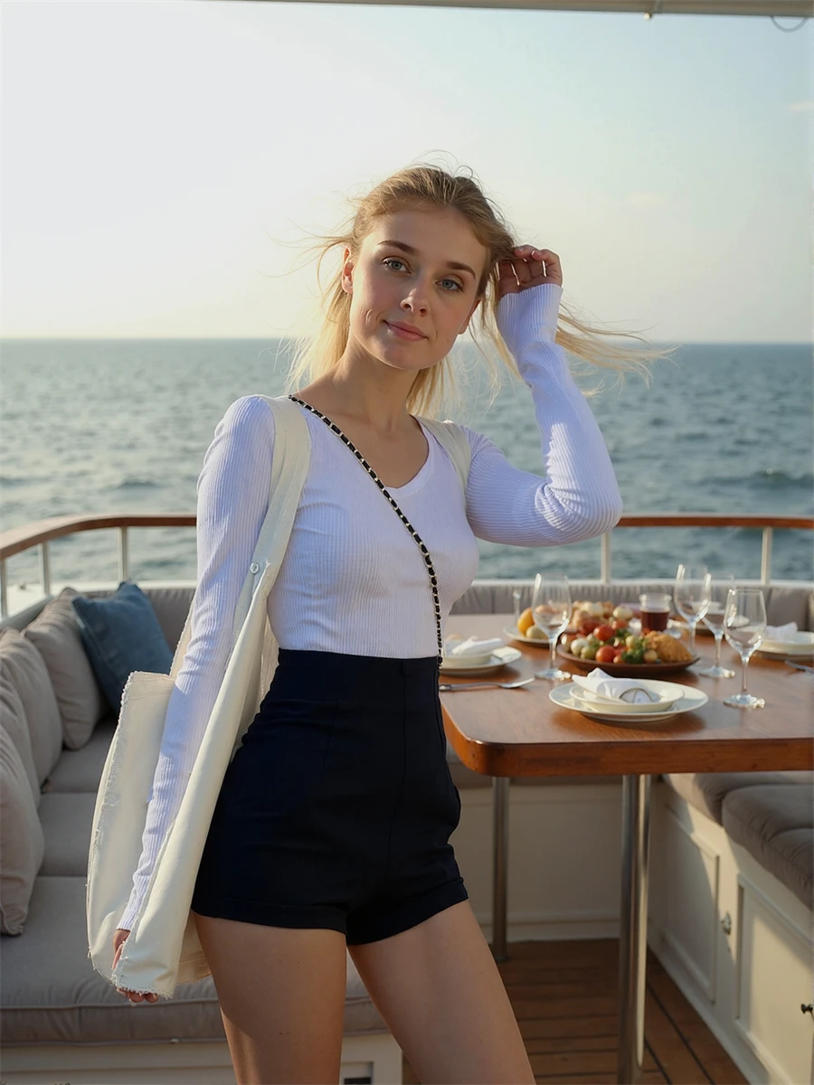 Shorts Women Ruffle Hem Frilly Fairy Sheath Sweet Cute Kawaii Cottagecore Girlish Spring Fashion College Student Skirt 