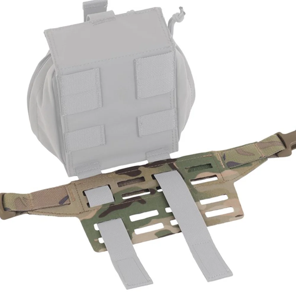 Tactical Belt MOLLE Fanny Sub Load Adapter Panel (SLAP) 4 Slot Wide Fanny Pack Adapter Plate Shoulder Bag Mounting Waist Belt