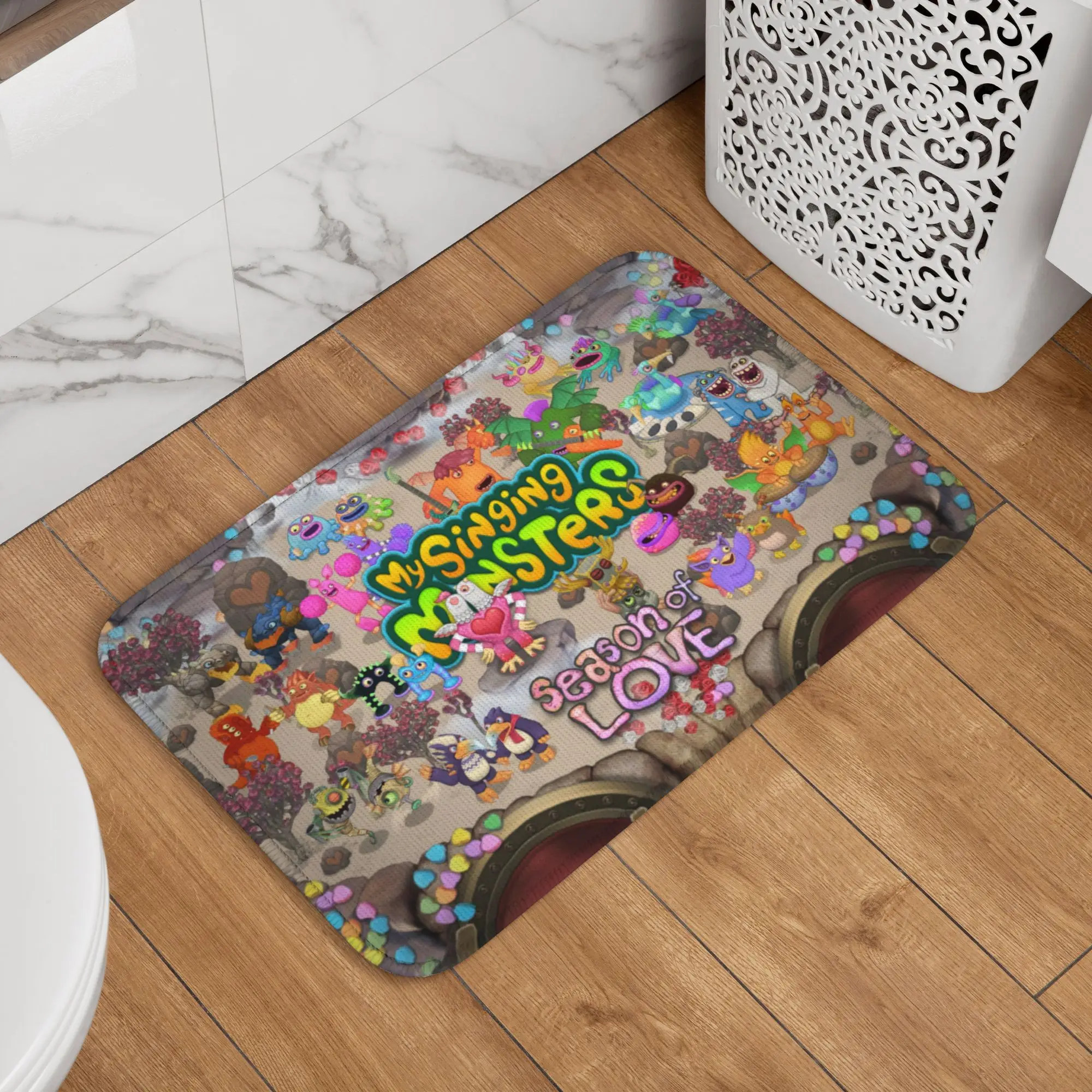 Custom My Singing Monsters Front Floor Door Entrance Mat Indoor  Kitchen Bath Doormat Toilet Carpet Rug