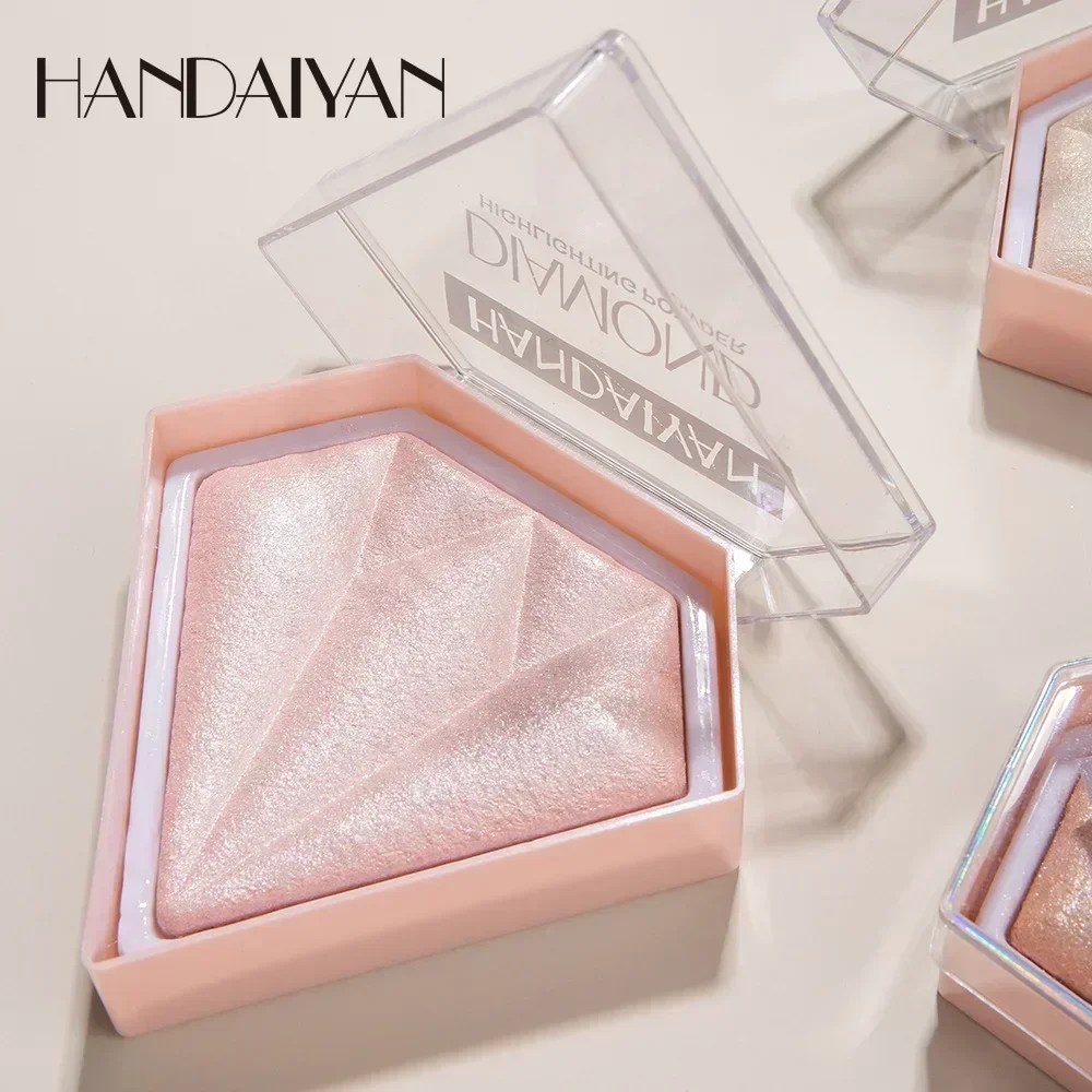 HANDAIYAN surligneur poudre éclaircir la peau couleur Contour poudre imperméable Durable Rouge tridimensionnel paillettes visage poudre