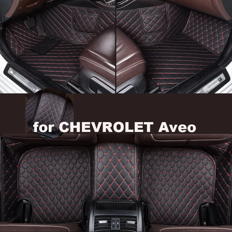 

Autohome Car Floor Mats For CHEVROLET Aveo 2010-2016 Year Upgraded Version Foot Coche Accessories Carpetscustomized