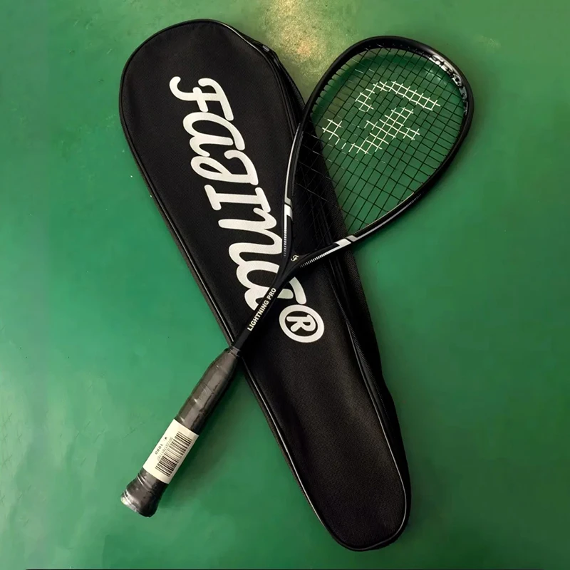 Professional Squash Rackets Full Carbon Lightweight Squash Rackets Durable Beginners Training Racket Portable Racquet Sports