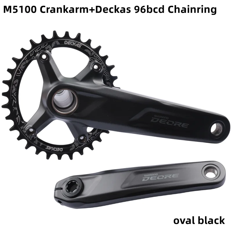 SHIMANO Deore Crankset M5100 Crankarm 96BCD Deckas Chainring 10 11Speed Mountain Bike Bicycle Crankset Original Parts