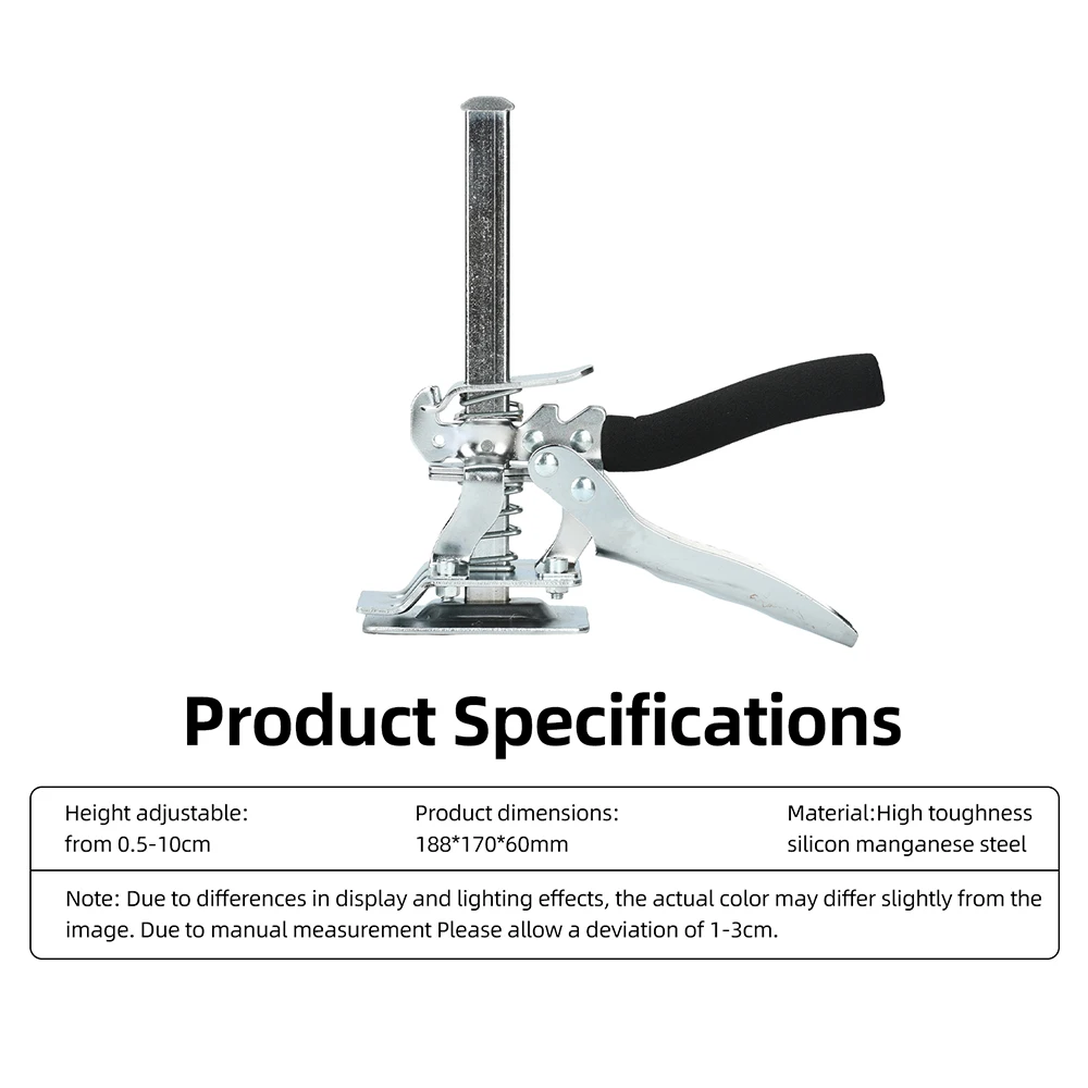 Tile Leveling Lifting Jack Manual Height Adjuster Hand Operated Lifter for Wall Tiles Wood Panels Doors & Furniture Installation