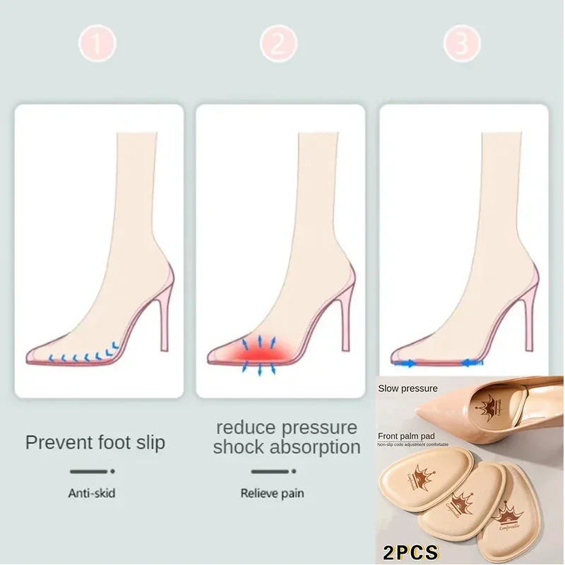 

Женская подушечка для передней части стопы, обезболивающая вставка, полустельки, обувь на высоком каблуке, нескользящая подушка для обуви, дышащие впитывающие пот подушечки для ног