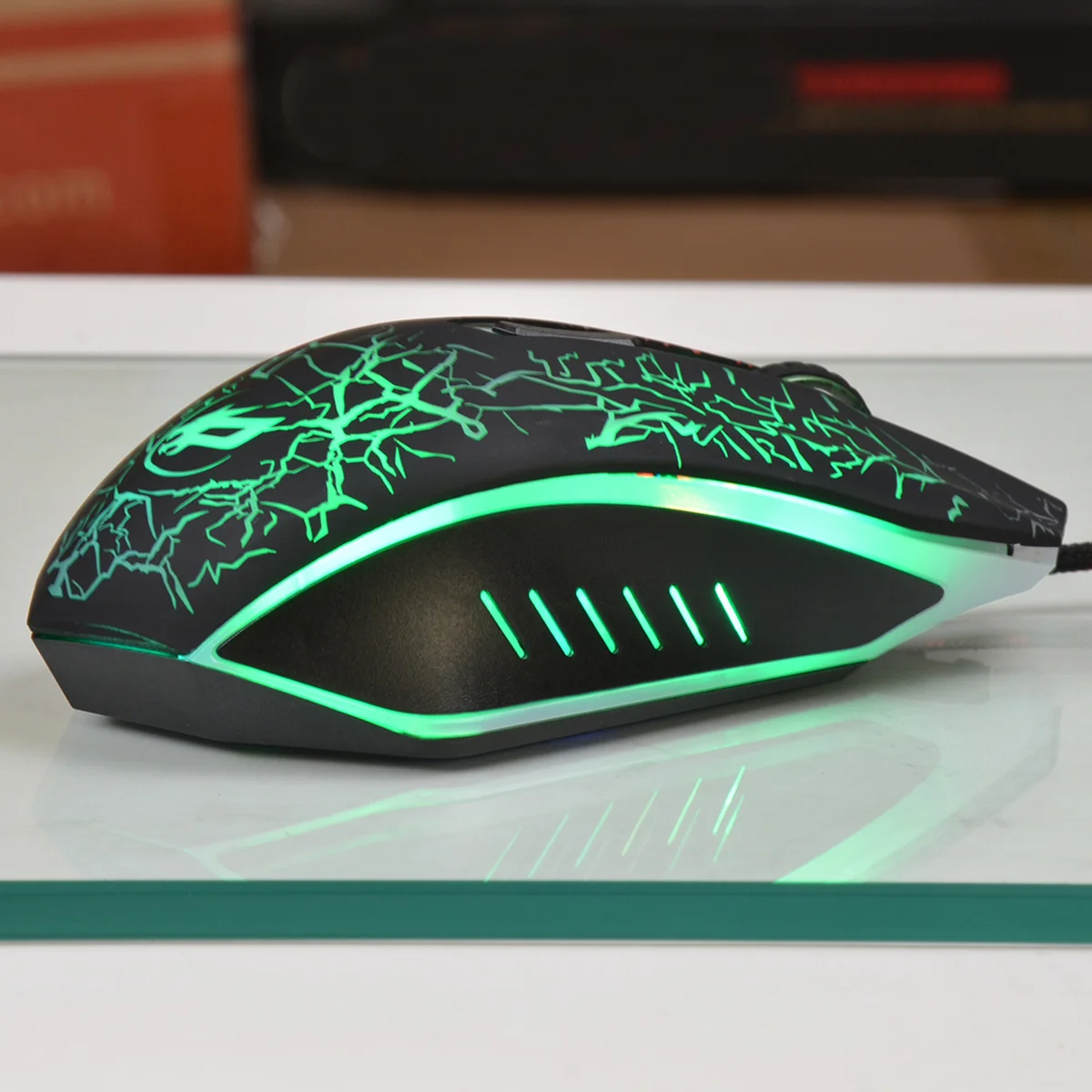 

Optical USB Wired Gaming Mouse 6 Buttons 4 Dpi Settings 800 1200 1600 2400 Ergonomic Rgb USB Game Mouse for Pc Laptop